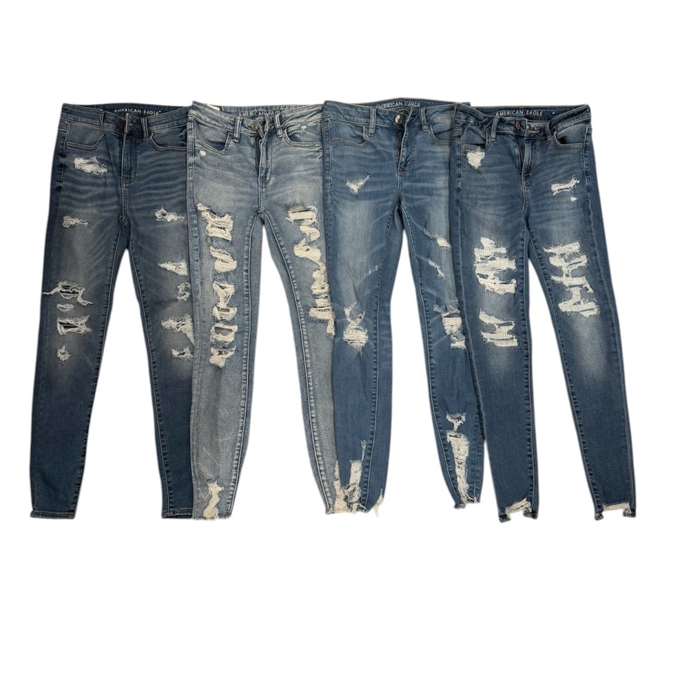 American Eagle distressed skinny jeans bundle